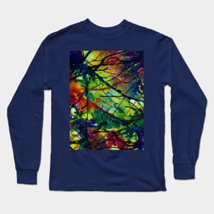 Skyward Trees Abstract Long Sleeve T-Shirt